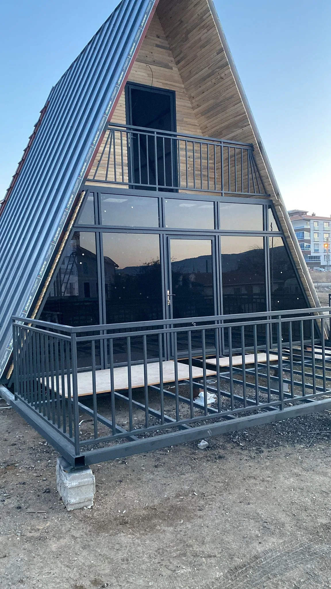 Çelik Konstrüksiyon Ev Modeli gerçek proje uygulaması