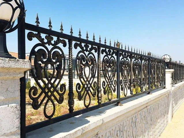 Göbek Motifli Ferforje Korkuluk gerçek proje uygulaması
